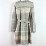 Sundance Lovely Mix Lambswool Blend Long Belted Tie Cardigan Sweater Small Gray Photo 4