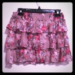 Body Central Floral Ruffle Skirt NWOT Photo 1