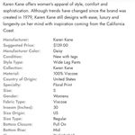 Karen Kane  high rise daisy floral wide leg pant. Blue/pink. Size Medium. NWT. Photo 1