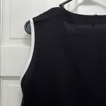 Ming Wang Women's Drape Tie-Neck Crepe de Chine Black Sleeveless Top - Sz Small Photo 8