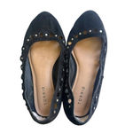 Torrid Black Ballet Flats Faux Suede Vegan Laser Cut Studded Black Size 8.5W Photo 1
