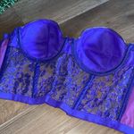 Victoria's Secret VS Vintage Gold Label Bustier Lace Purple mesh Photo 4