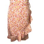 VERO MODA  Mini Dress Adjustable Straps Ruffle Hem Floral Print Multicolor L NWT Photo 3