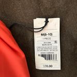 Shade & Shore NWT  Orange Red Cutout Front Detail Ruffle One Piece Swimsuit M Photo 6