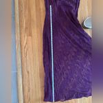 Sundance  100% Silk Embroidered Wine Slip Maxi Dress size 6 boho resort‎ coastal Photo 9
