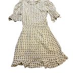 For Love & Lemons 💃🏻 Sweetheart Wrap Mini Dress XS Polka Dot Ruffle Cottagecore👗 Photo 2