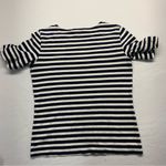 J.Crew Chic Striped Navy and White Top Photo 8
