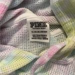 PINK - Victoria's Secret Victoria’s Secret size XL Rainbow Pastel tie dye cropped mesh  hoodie chest Photo 2