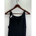 Calvin Klein ‎ Women's XL Black Draped Tank Top Gold Chain Straps Photo 5