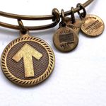  Stand Up to Cancer Gold tone bracelet bangle S⬆️2C‎ alex and ani Photo 4