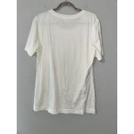 Tandem Made in Italy 100% Cotton Short Sleeve Women's Ivory T Shirt EUC‎ Sz L Size L Photo 3