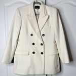 Isabel Marant  Cotton Wool Blend Blazer Jacket in Ivory Size 42 (XL US) Photo 4