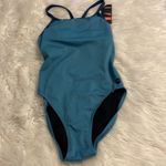 TYR Blue Athletic One Piece Swimsuit size 8 brand new color teal Photo 6