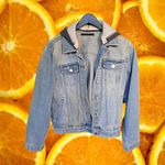 Brandy Melville Denim‎ Jacket with Attached Hood Photo 1