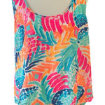 Lilly Pulitzer  Blue Pink Orange White Sleeveless Top XL Photo 0