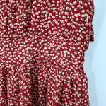 Princess Polly  The Bonnie Mini Dress in Maroon sz 4 Adjustable Tie Strap Floral Photo 6