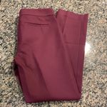 Loft Ann Taylor  ZOE Ankle Trouser Pants Maroon Size 6 EUC #7962 Photo 6