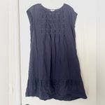 Sundance Linen Pleated PinTuck Viv Day Relaxed Shift Dress Photo 3