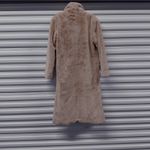 Juicy Couture  Women’s Medium Dusty Pink Teddy Trench Faux Fur Coat Long Plush Photo 4