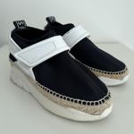 Kenzo Espadrille Sneakers Womens 8.5 EU 39 Black White Platform Rope Slip On Photo 1
