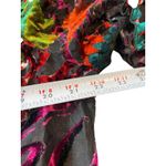 NYgard Sheer Velvet Burnout On/Off Shoulder Bishop Sleeve Tropical Floral Top XL Photo 11
