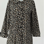 Forever 21  Leopard Print Button Down Twill Jacket Topper, Sz: M (b49) Photo 0