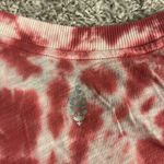 Free People Movement red and white tie dye cropped muscle tank Sz S Photo 3