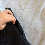 Topshop MOTO Denim Mini Skirt A-Line Zip Back Retro Jean 10 Black Academia Photo 2