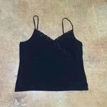 Vintage Y2K Women Black Babydoll Spaghetti Strap Whimsygoth Cami Top Embellished Size L Photo 0