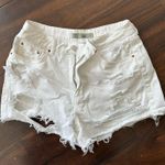 Topshop  Denim Shorts Mom Distressed High-Rise Photo 0