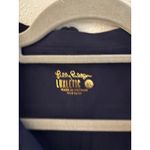 Lilly Pulitzer  Luxletic Frida Ruffle Polo Top Womens XL Navy Blue UPF 50+ Preppy Photo 5