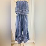 Japna  Wide Leg Romper Floral Wide Leg Strapless Smocked Jumpsuit Women's XS NWT Photo 1