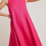 Anthropologie  Maeve Melbourne Linen Summer Swing Dress Pink Photo 0