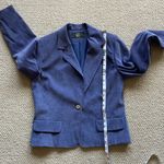 Orvis Vintage 1970s Blue Suede Style Women’s Blazer Textured Like New Size 6 Photo 8