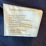 MARCHESA NOTTE Navy Golden Arch Silk Blend Dress Size 4 Blue Photo 8