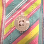 Lilly Pulitzer  Multicolor Striped Button Up Shirt Embroidered Logo Size 8 Photo 8