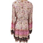 Spell Untamed Tunic Dress Lavender Bohemian Festival Witchy Folk Art Size Small Black Photo 8