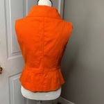 Magaschoni  collection orange vest utility size 8 autumn fall minimalist business Photo 2