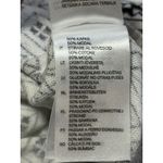 Black & White H&M Black White Pattern Silky Keyhole 3/4 Sleeve Damask Blouse Top Size S Photo 10