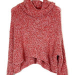 Free People  BFF cropped oversized slouchy open knit orange sweater SZ. XS Photo 0