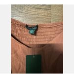 Wild Fable NWT Sz XL Cropped Top Blouse Bustier Look Lace Sleeves Smocked Back Photo 4