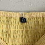 Yellow Pastel Floral Smocked Puff Sleeve Midi Dress Spring Easter Formal XS Photo 1