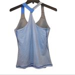 Nike Dri-Fit Racerback Sports Bra Tank Top Geometric Blue Small Photo 1