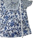 None Exclusive One Floral Womens Blouse Short Sleeve Size Medium Shirt Photo 3