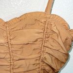 Forever 21 Women’s Camel Club Party Ruched Cropped Tank Top NEW Photo 1