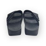 FitFlop 𖦹 Lulu ShimmerLux Adjustable Double Strap Slide Sandals 𖦹 All Black 𖦹 8M Photo 3