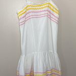 Lisa Marie Fernandez X Target Dress Ric Rac Sleeveless Mini White Yellow Pink S Photo 2