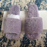 Raye Shearling Sandal in Lilac Color:Lilac Photo 1