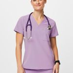 FIGS Light Purple And Lime Fig Scrub Set  Photo 1