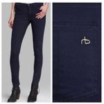 Rag and Bone  Navy Sateen Leggings Photo 2